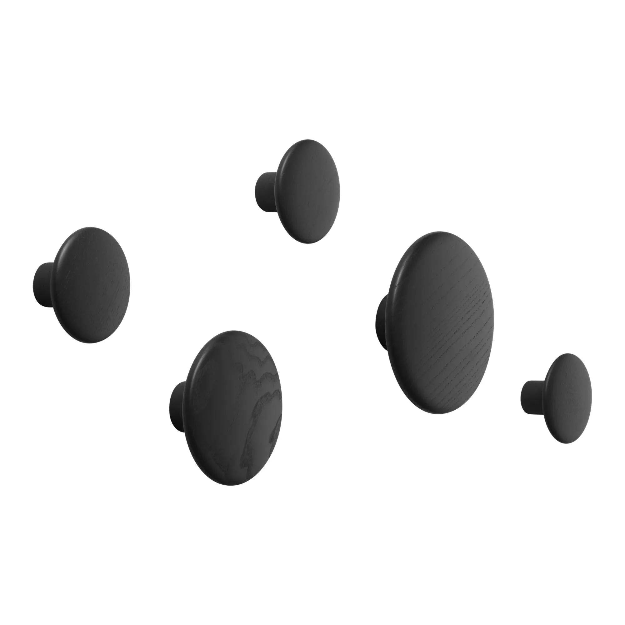 Dots Wood Coat Hanger Set of 5 - 1