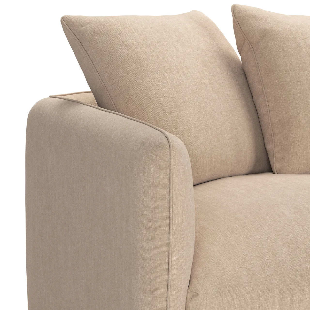 Pavarotti 3-Seater with removable upholstery – Shadow Beige