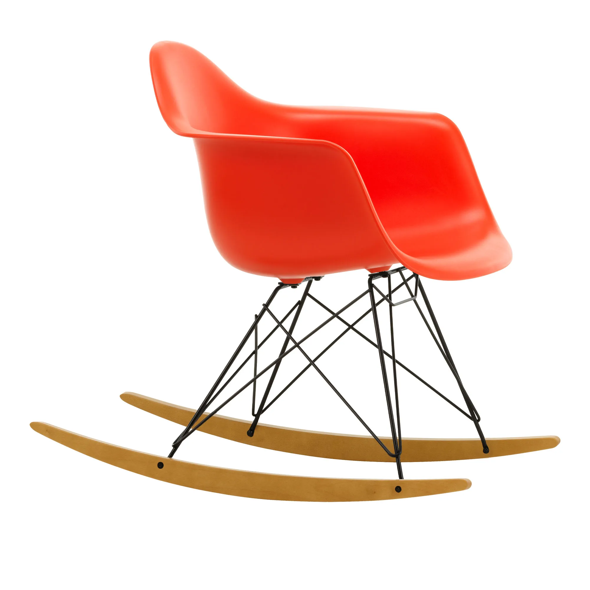 Eames RE Plastic Armchair RAR keinutuoli Basic Dark/Golden Maple - 1