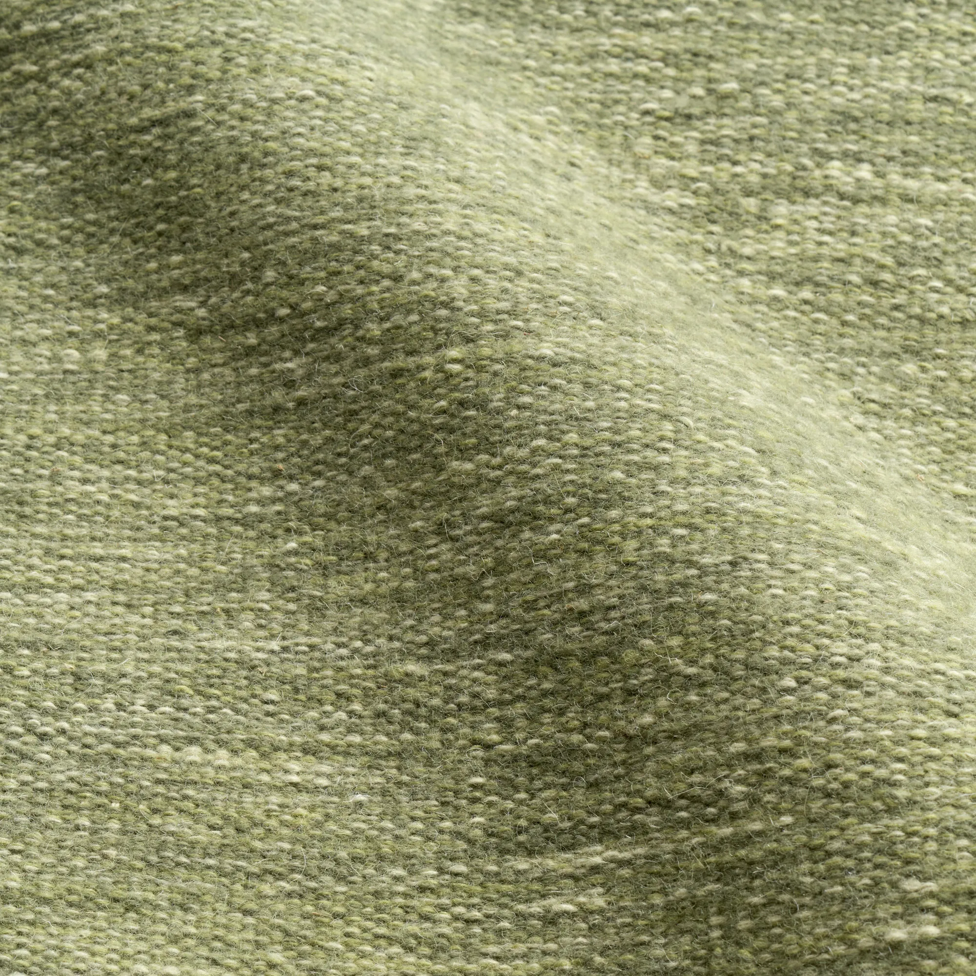 Tradition Solid Green Wool Rug - 5