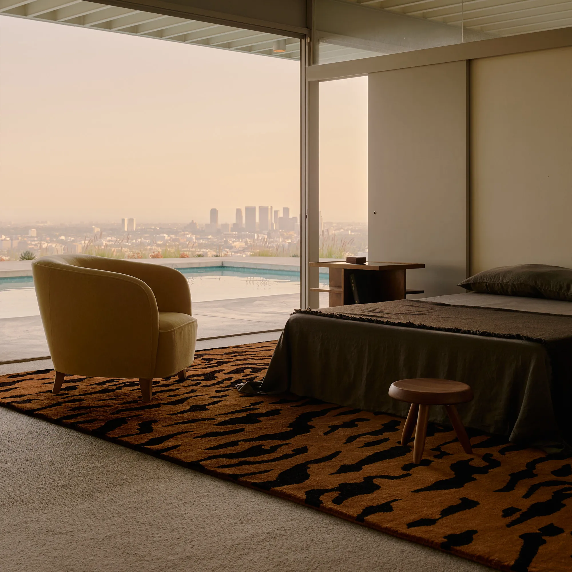 Tigris Rust/Black Wool Rug - 2