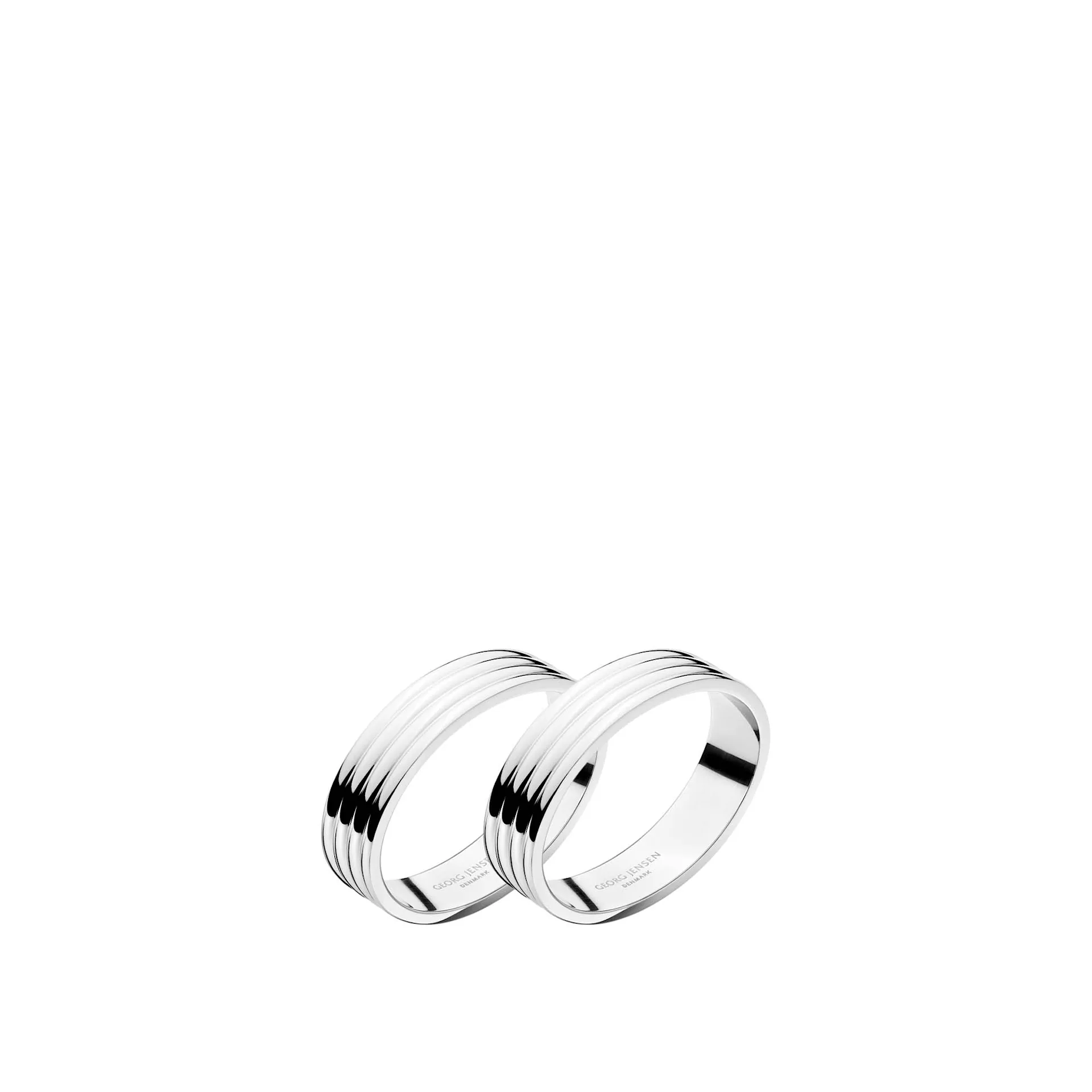 Bernadotte Napkin Rings - Set of 2 - Georg Jensen - Sigvard Bernadotte - NO GA