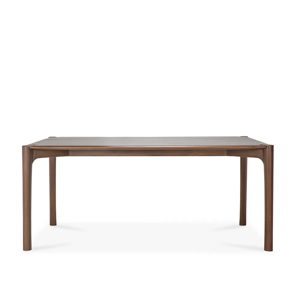 PI Dining Table - Varnished Teak - Brown - Rectangular, 180 x 90 cm