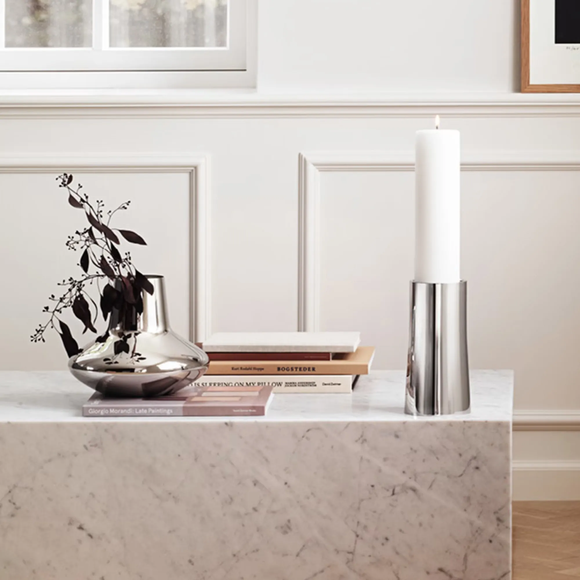Henning Koppel vase i rustfrit stål - 5