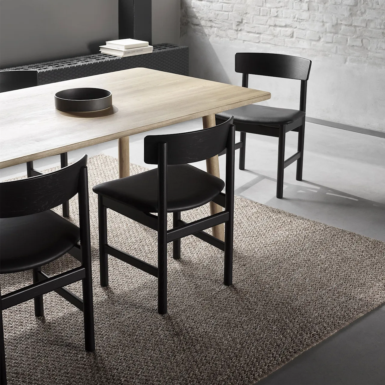Mogensen 3236 Chair Black Lacquered Oak